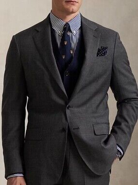 Lauren Ralph Lauren Gray Wool Blazer